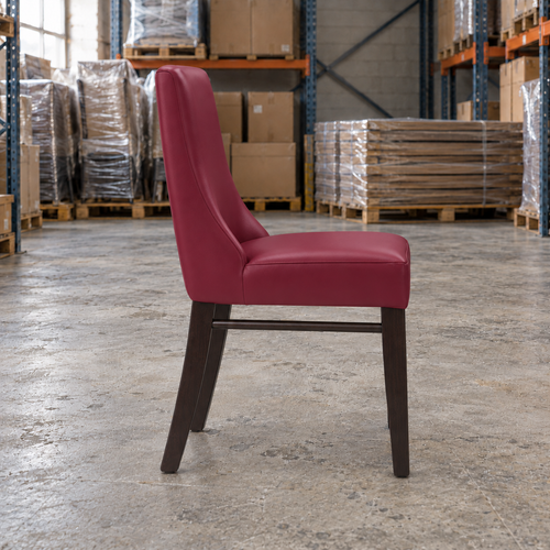 Ash Commercial Side Chair – Wine / Wenge Frame - Restaurant Table & Chairs Direct