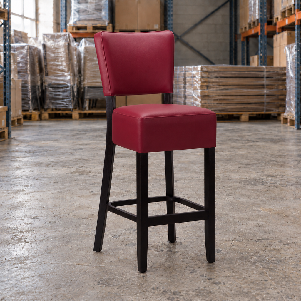 Willow Commercial Bar Highchair – Wine / Wenge Frame