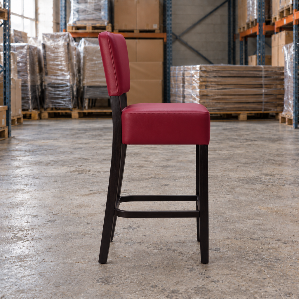 Willow Commercial Bar Highchair – Wine / Wenge Frame