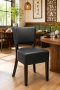Hertford Side Chair Black / Black Frame – contract commercial furniture for restaurants & hotels UK