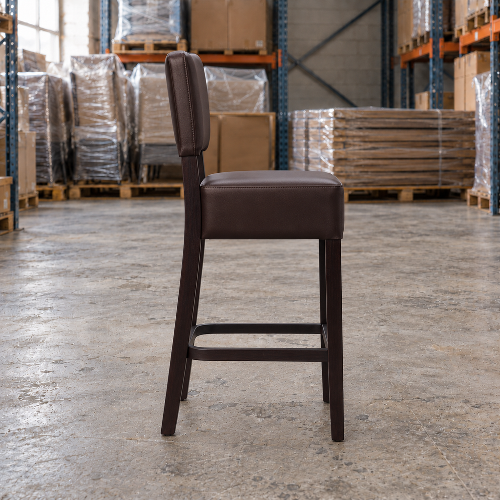 Willow Commercial Bar Highchair – Dark Brown / Wenge Frame