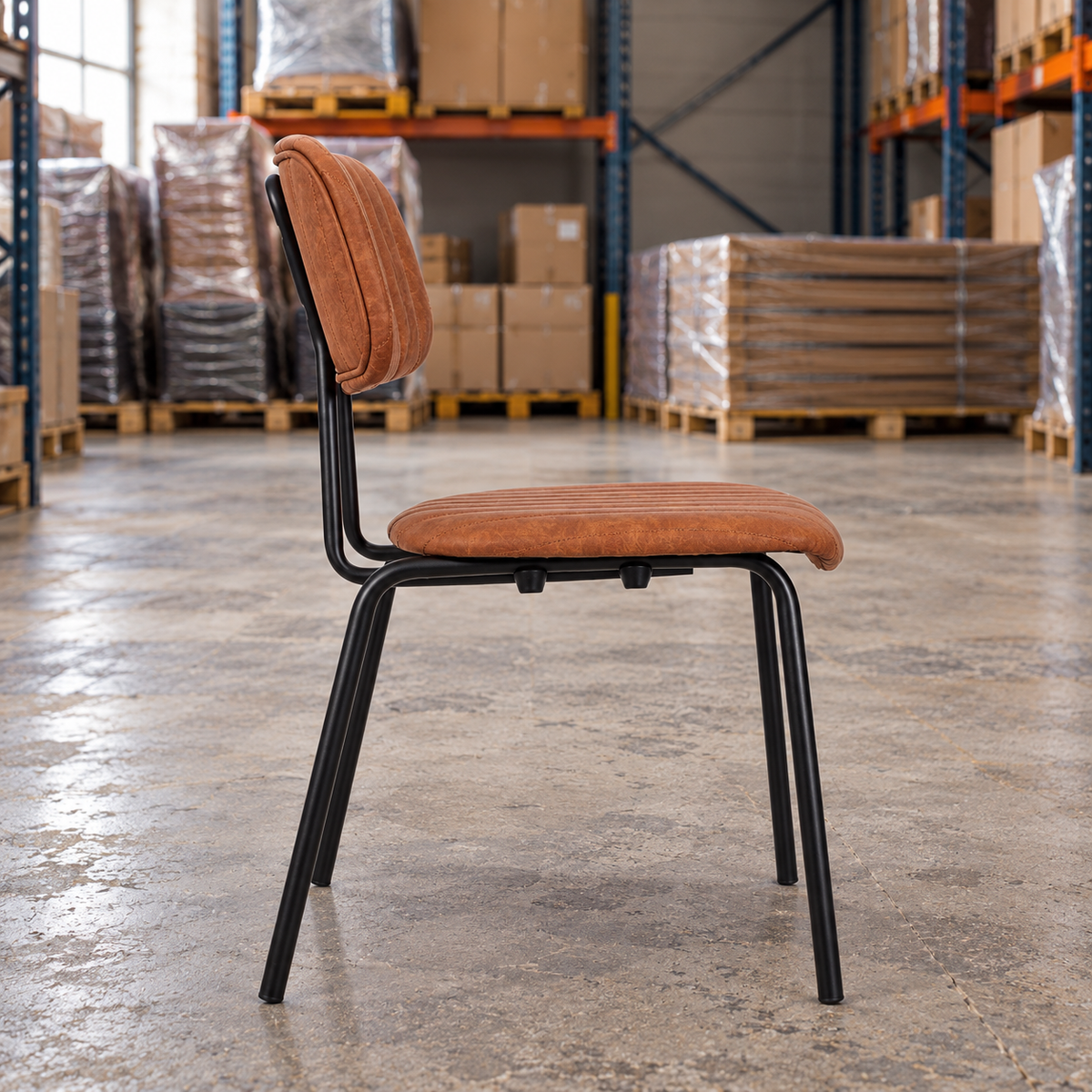 Chelsea Side Chair Brown / Black