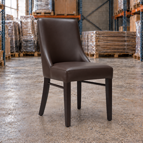 Ash Commercial Side Chair – Dark Brown / Wenge Frame - Restaurant Table & Chairs Direct