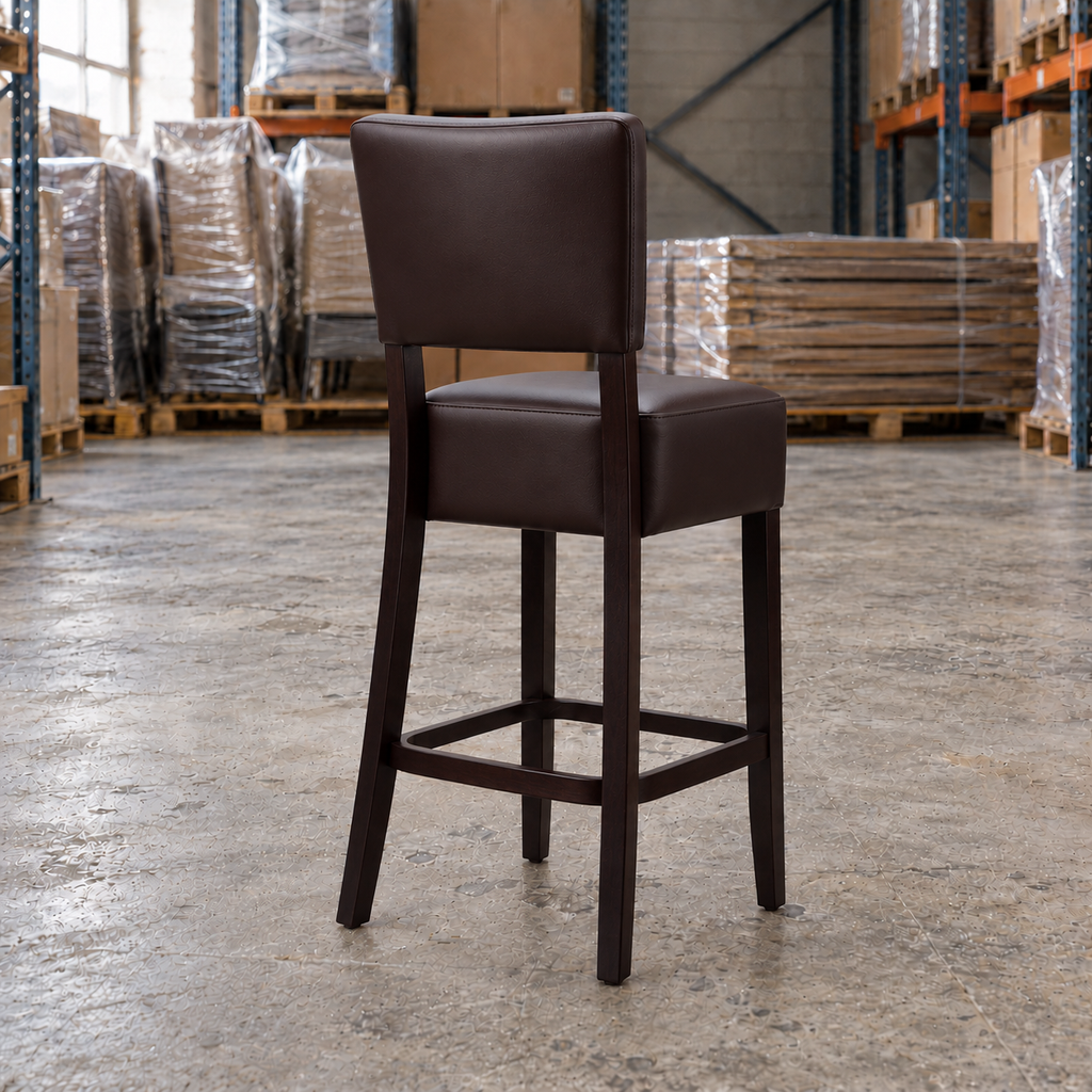 Willow Commercial Bar Highchair – Dark Brown / Wenge Frame