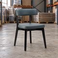 Oak Commercial Side Chair – Grey / Black Frame - Restaurant Table & Chairs Direct