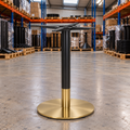Tring Small Round Table Base – Black / Brass - Restaurant Table & Chairs Direct
