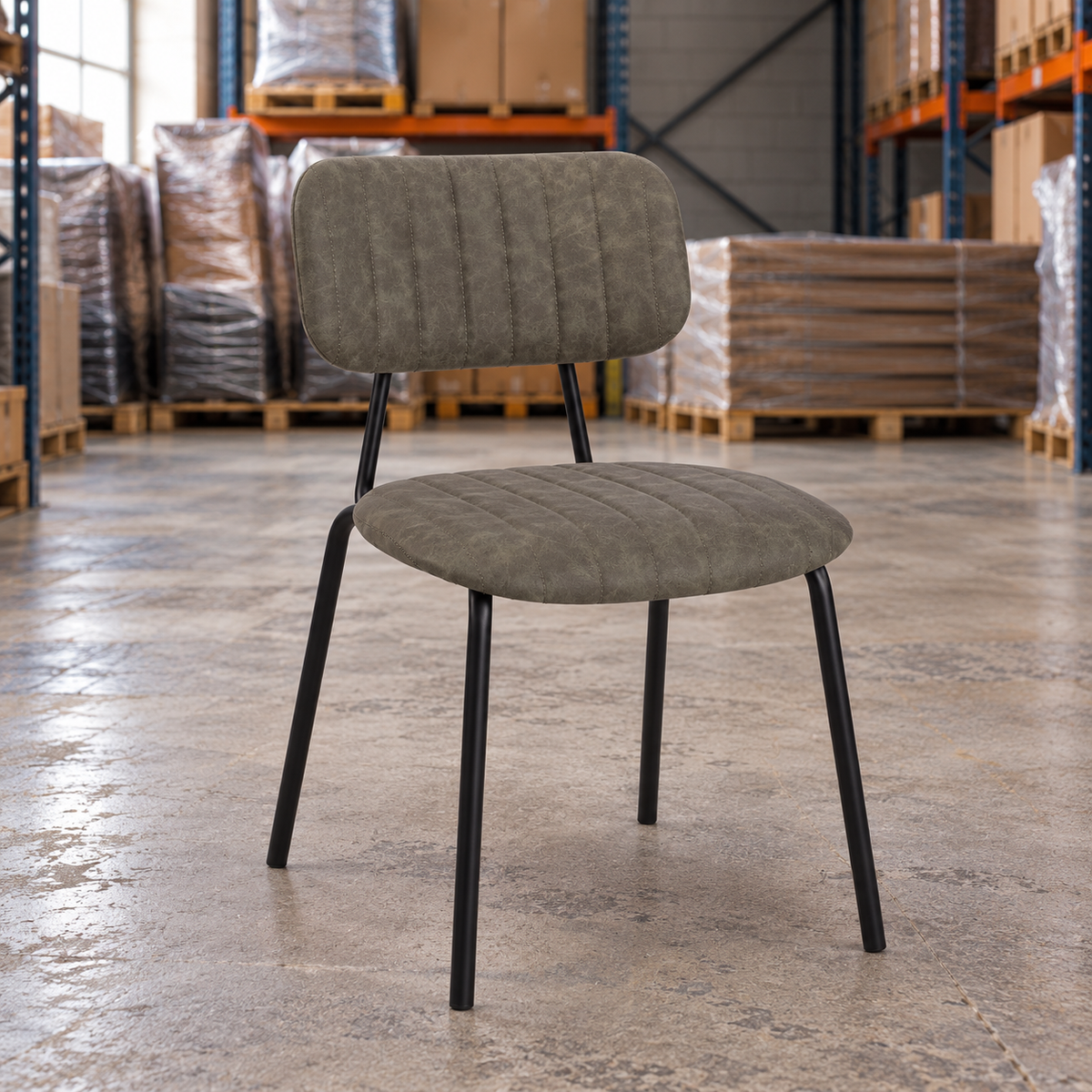 Chelsea Side Chair Grey / Black