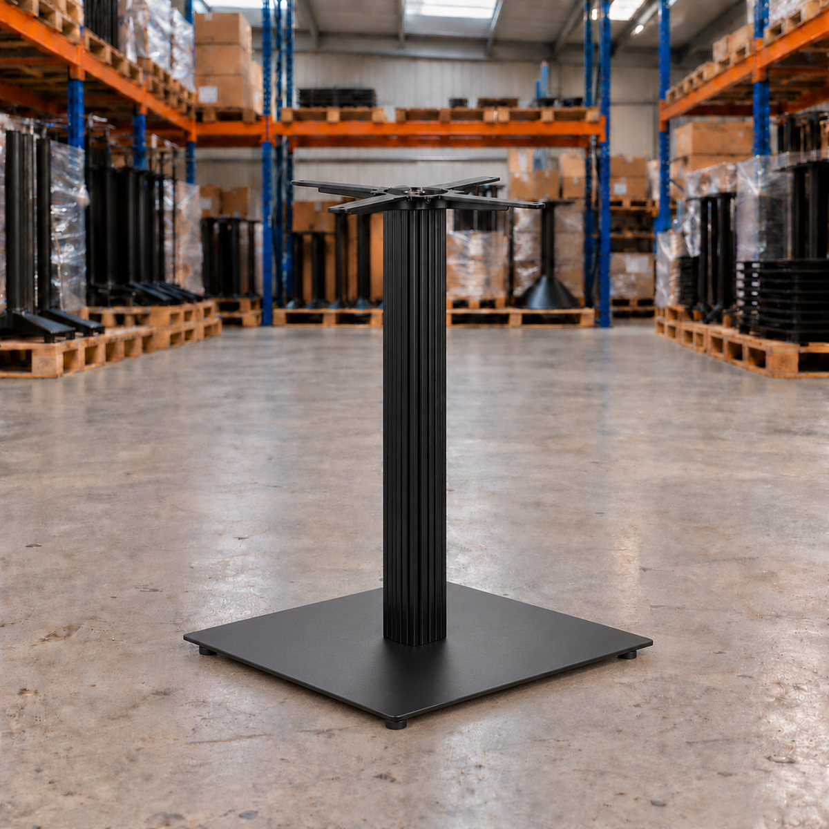 Royston Large Square Table Base – Dining Height - Restaurant Table & Chairs Direct