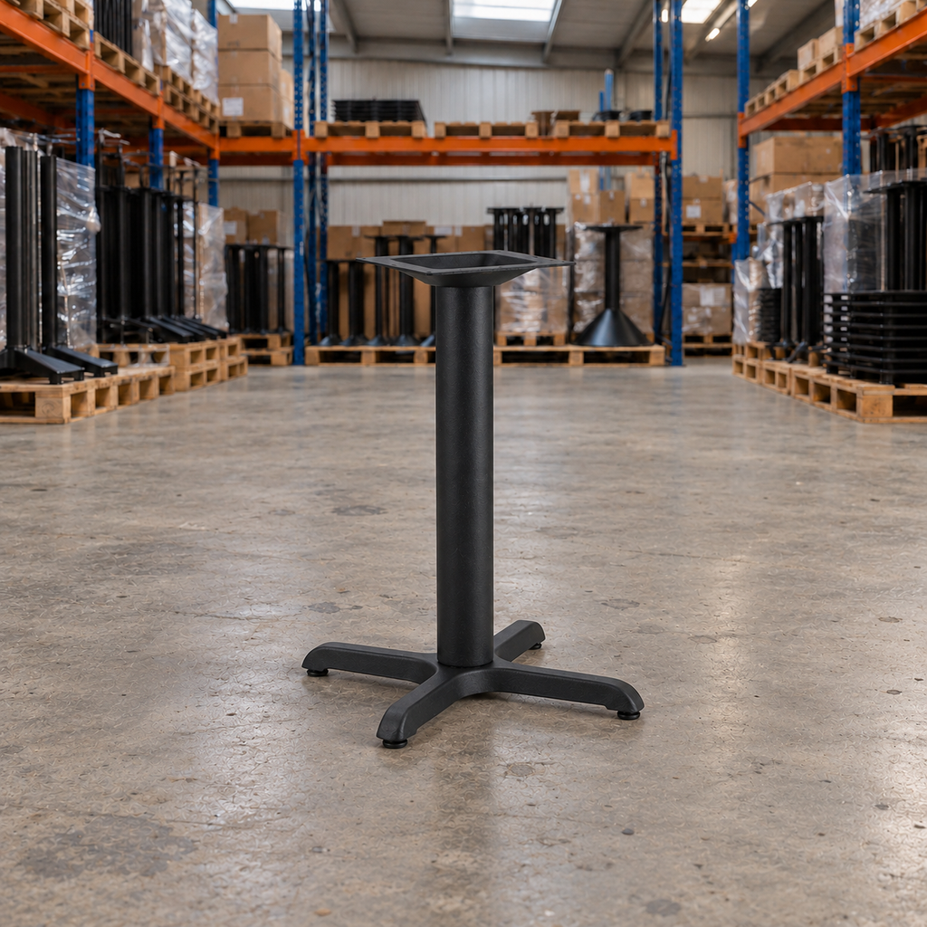 Cross Table Base Small – Dining Height - Restaurant Table & Chairs Direct