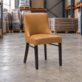 Ash Commercial Side Chair – Ochre / Wenge Frame - Restaurant Table & Chairs Direct