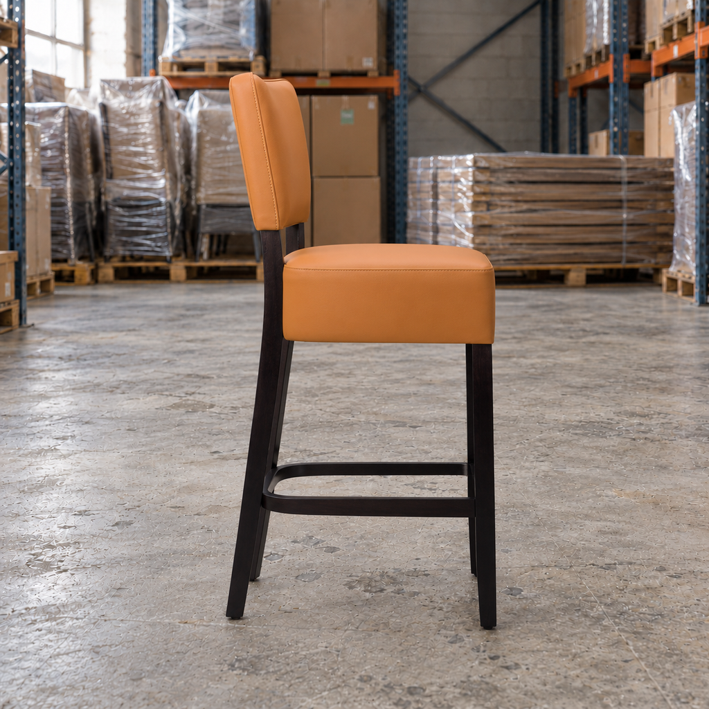 Willow Commercial Bar Highchair – Ochre / Wenge Frame