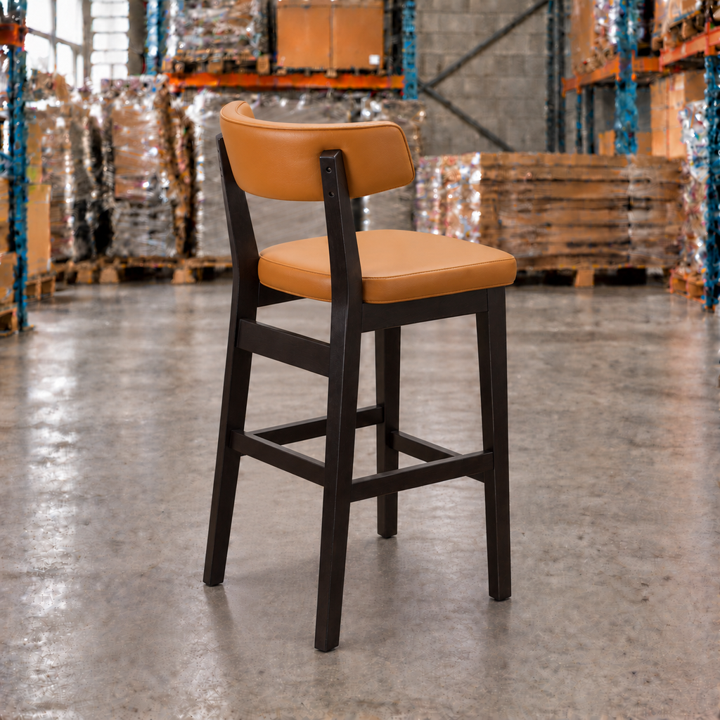 Oak Commercial Bar Highchair – Ochre / Wenge Frame