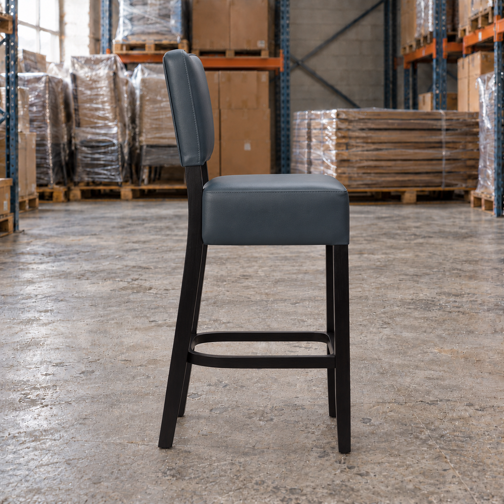 Willow Commercial Bar Highchair – Grey / Black Frame