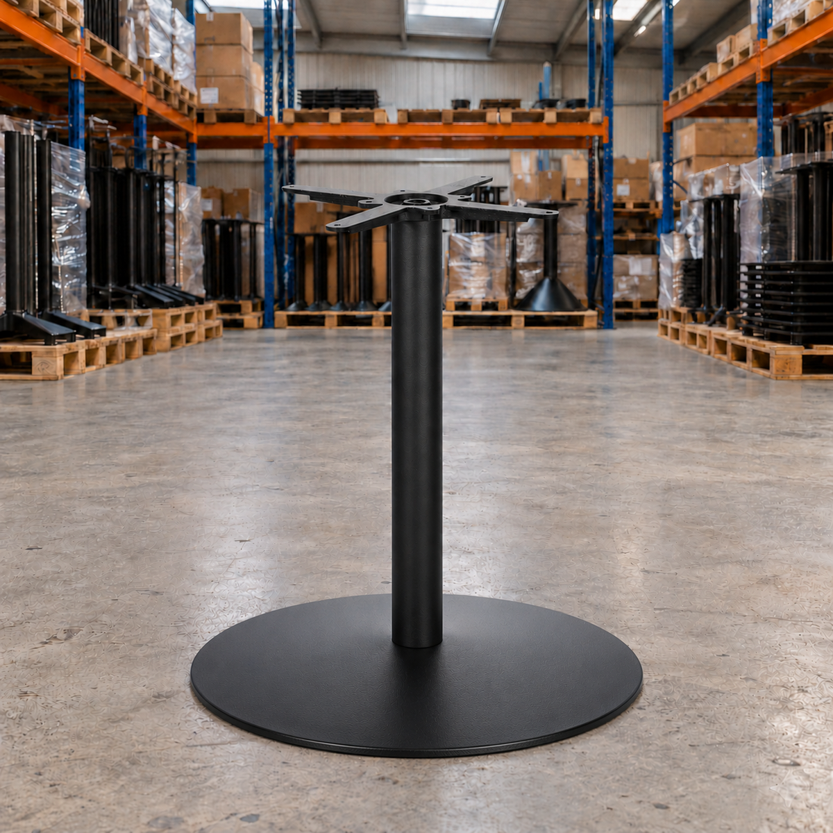 Ealing Large Table Base - Black - Restaurant Table & Chairs Direct