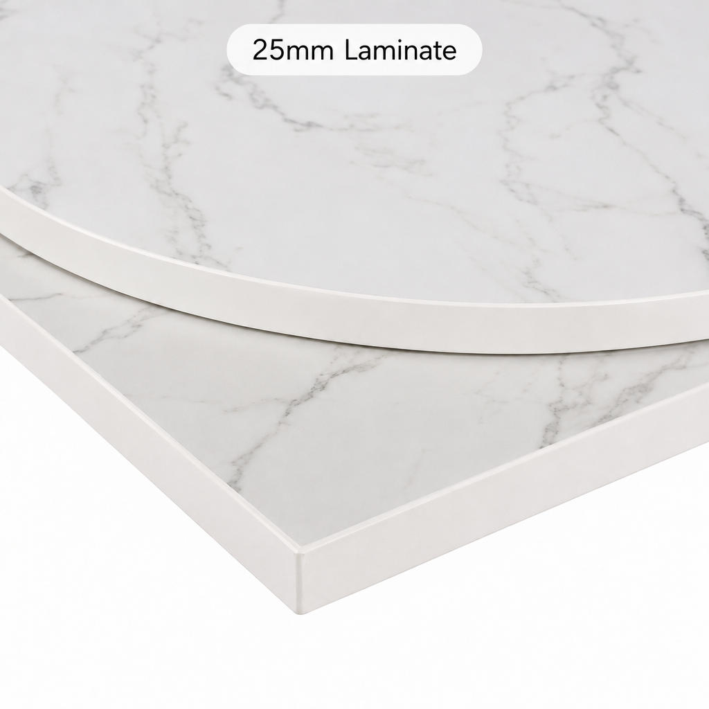 Egger Crystal Marble 25mm Commercial Table Top - Restaurant Table & Chairs Direct