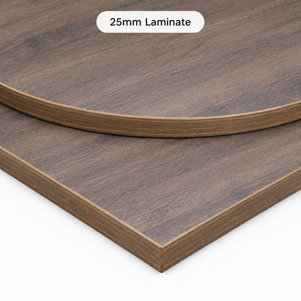 Walnut 25mm Laminate Table Top - Restaurant Table & Chairs Direct